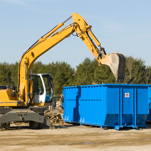 what size residential dumpster rentals are available in Harborton